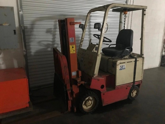 (INOPERABLE) Nissan CUB0115V...2650 Lbs. Electric Forklift (LTS #161)