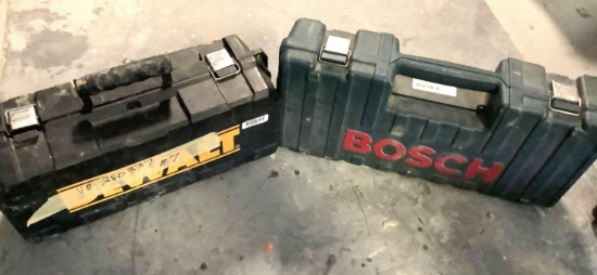 Bosch Reciprocating Saw & Dewalt Angle Grinder with Cases