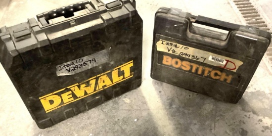 (2) Misc Tools: Bostitch Stapler/Nail Gun & Dewalt Cordless Drill