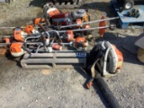 (12) 7/ STHIL BRAND WEED TRIMMERS, 2/STHIL BACKPACK BLOWERS, 1/WACKER,1/CHAINSAW, 1/POWER INVERTER