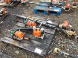 (5) STIHL CHAINSAWS, POLESAW, WEEDEATER, BLOWER