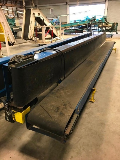 Thomas Moore TM02212B 18 in x 25 ft Carbon Steel Frame "L" Belt Bagging Conveyor (LTS #221)