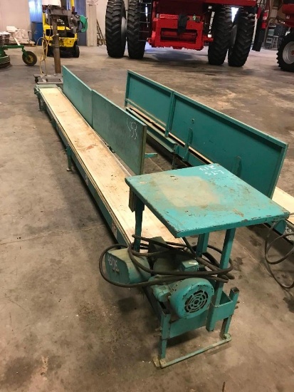 Haines 12 in x 15 ft Carbon Steel Frame Bagging Belt Conveyor (LTS #214)