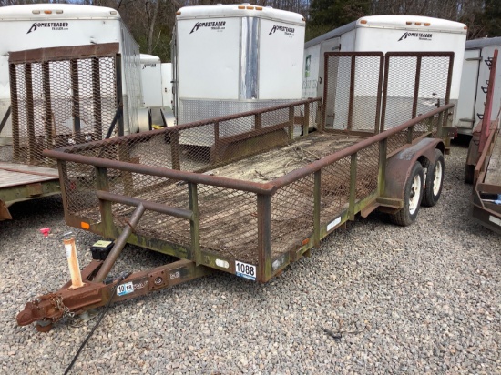 1999 TEXAS BRAG 16' UTILITY TRAILER