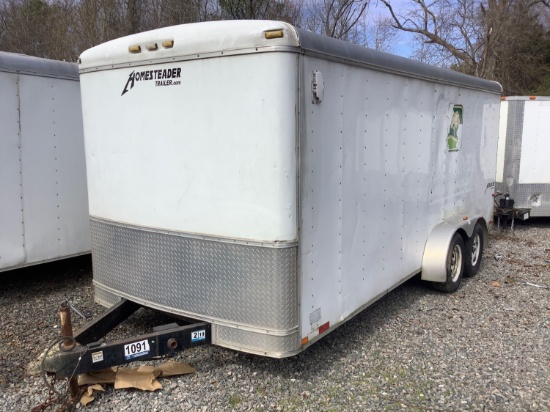 2008 HOMESTEADER 18' ENCLOSED TRAILER