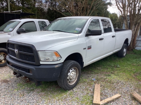 2012 RAM 2500 4X4 CREW CAB PICKUP TRUCK