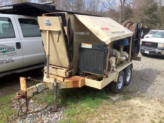 FINN BARK BLOWER MULCH SPREADER TRAILER