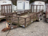 1999 TEXAS BRAG 16' UTILITY TRAILER