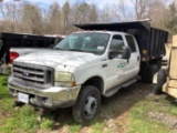 2004 FORD F450 CREW CAB DUMP TRUCK