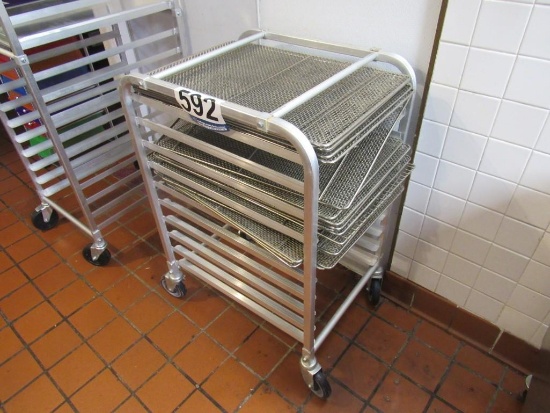 COOKING SHEET RACK WITH COOKING SHEETS