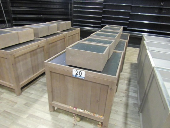 (9) Wooden Display Boxes