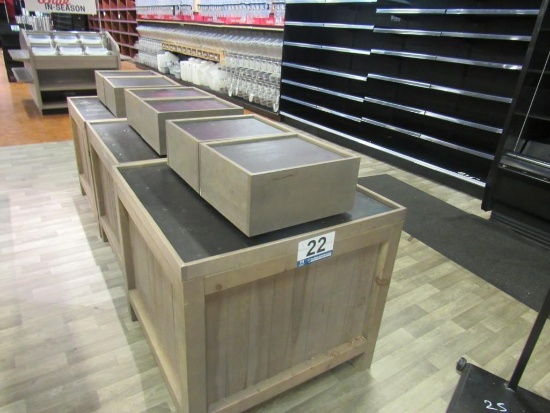 (9) Wooden Display Boxes