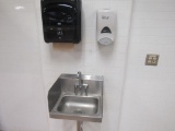 Stainless Steel Hand Sink, Soap & Towel Dispenser