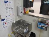 Stainless Steel Hand Sink, Soap & Towel Dispenser