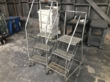 (2) Rolling Step Ladders