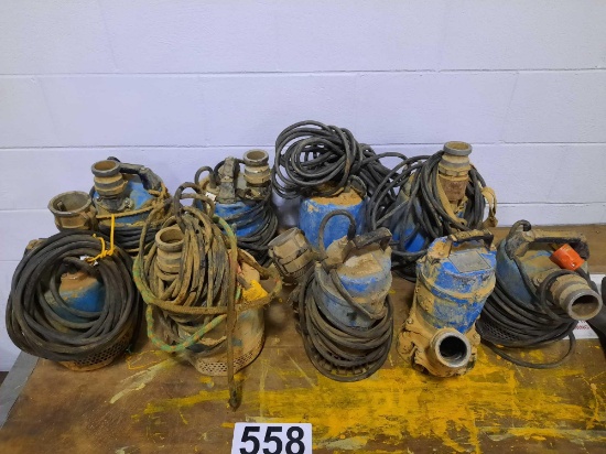 Assortment Of Tsurumi Sump Pumps