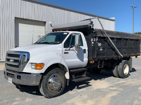 2007 Ford F750 S/A Dump Truck (RESERVE REMOVED)