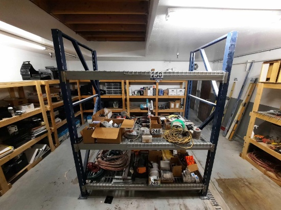 METAL STORAGE RACK (CONTENTS NOT INCLUDED)