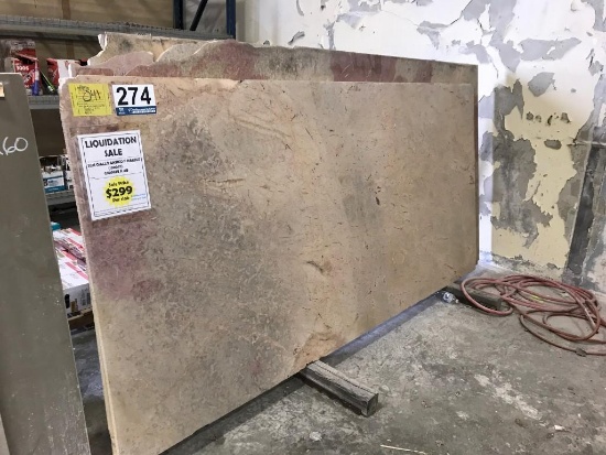 2CM GIALLO ANTICO POLISHED MARBLE SLABS & A-FRAME