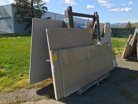 QUARTZ REMNANTS & WOODEN A-FRAME