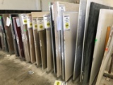 ASSORTED QUARTZ SLABS & SLAB RACK