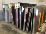 ASSORTED QUARTZ SLABS & SLAB RACK