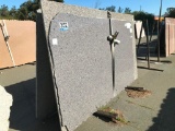 GRANITE SLABS, REMNANTS & METAL A-FRAME