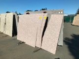 GRANITE SLABS, REMNANTS & METAL A-FRAME