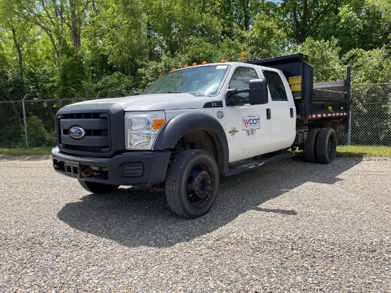 2012 FORD F550 DUMP TRUCK (Lynchburg VDOT # R12457)