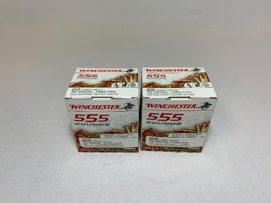 2 - 555 ROUND BOXES WINCHESTER .22 LONG RIFLE