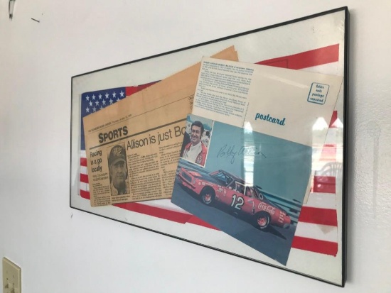 SOUTHSIDE SPEEDWAY FRAMED MEMORABILIA