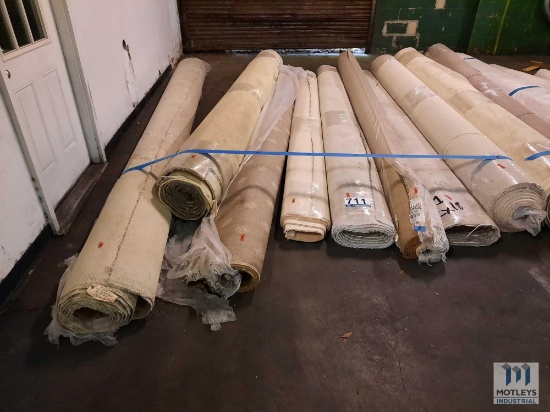 (8) MISC. ROLLS OF CARPET
