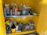 STORAGE CABINET AND CONTENTS