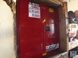 (2) Cabinets: Justrite Flammable and Steel Cabinet, both with Cartons