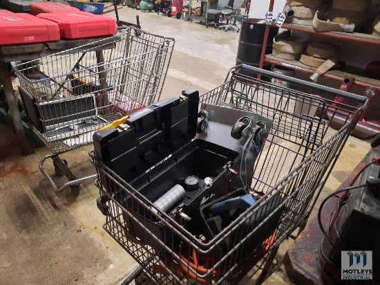 (2) Shopping Carts With Contents