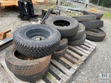 3 Pallets Of Unused/Used Tires. 14 Tires total.