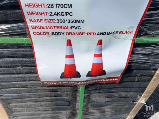 (42) PVC Safety Traffic Cones