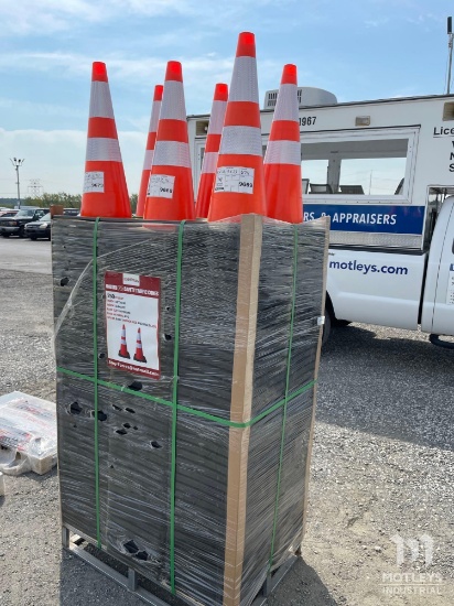 (Qty 42) PVC Safety Traffic Cones