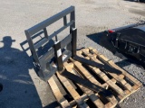2024 Wolverine MPF-11-2500G Mini Skid Steer Pallet Fork Attachment