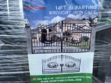 2024 Greatbear 14' Bi- Parting Wrought Iron Gates, 1 Set