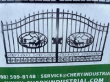 2024 Greatbear 14' Bi- Parting Wrought Iron Gates, 1 Set