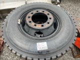 (4) Dynatrack 10R22.5 Truck Tires