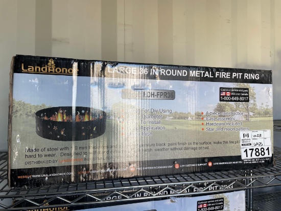 2024 Landhonor LHR-FPR36 36" Round Metal Fire Pit Ring