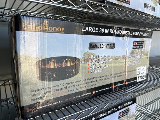 2024 Landhonor LHR-FPR36 36" Round Metal Fire Pit Ring
