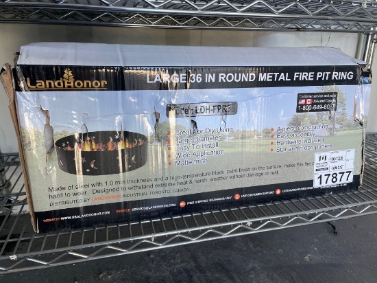 2024 Landhonor LHR-FPR36 36" Round Metal Fire Pit Ring