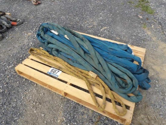 Pallet of Polyester Round Straps