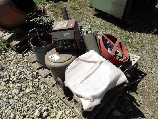 Misc Items. Pumps, Welder, Brackets