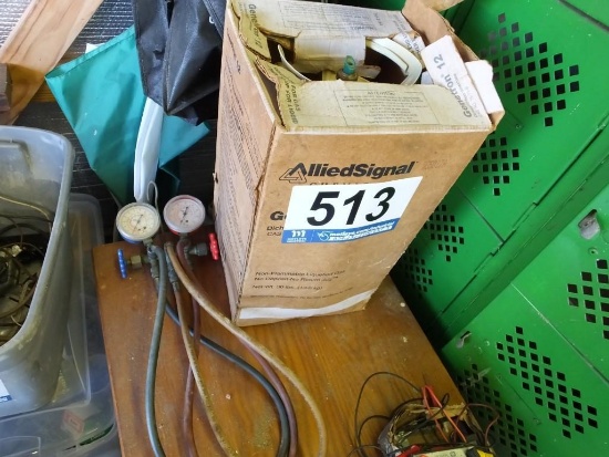 Allied Signal Genetron 12 Refrigerant with Gauges