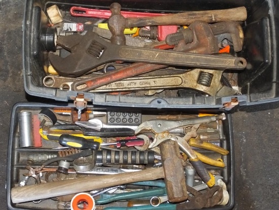 Tool Box (Black) with Various Tools