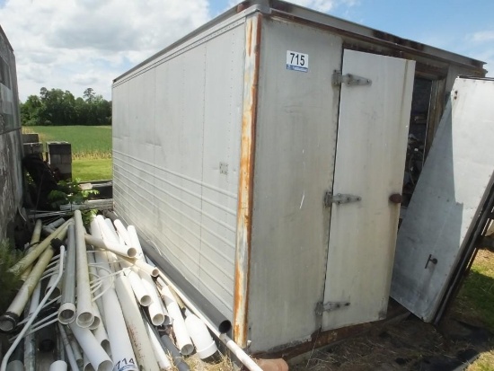 Insulated Van Body with Contents Including Mobile Home Repair Parts
